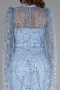 Long Light Blue Beaded Evening Dress ABU5152