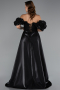 Long Black Beaded Evening Dress ABU5154