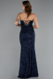Long Navy Blue Evening Dress ABU5166
