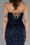 Long Navy Blue Evening Dress ABU5166