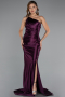 Long Cherry Colored Prom Gown ABU5022