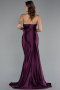 Long Cherry Colored Prom Gown ABU5022