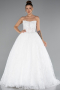 Long White Dantelle Wedding Dress ABG149