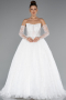 Long White Dantelle Wedding Dress ABG149