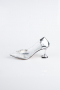 Silver Patent Leather Stiletto ABR1055