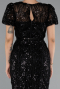 Midi Black Beaded Cocktail Dress ABK2412