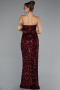 Long Burgundy Evening Dress ABU5185