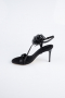 Black Satin Evening Shoe AB1144