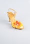 Yellow Satin Evening Shoe AB1151