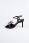 Black Satin Evening Shoe AB1151