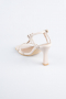 Beige Leather Evening Shoe AB1153