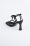 Black Leather Evening Shoe AB1153