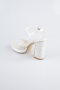 White Beaded Evening Shoe AB1154