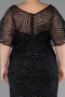 Black Midi Plus Size Cocktail Dress ABK2372