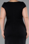 Black Midi Plus Size Party Dress ABK2340