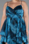 Long Oil Green Plus Size Evening Dress ABU5211