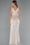 Beige Long Scaly Evening Dress ABU3201