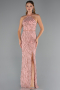 Long Powder Color Evening Dress ABU5213