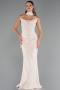 Long Beige Prom Gown ABU5216