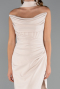 Long Beige Prom Gown ABU5216