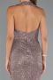Long Mink Scaly Evening Dress ABU5209