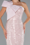 Midi Powder Color Beaded Party Dress ABK2424