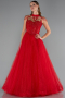 Long Red Special Design Engagement Dress ABU6147
