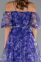Long Purple Evening Dress ABU5221