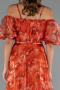 Long Orange Evening Dress ABU5221