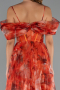 Orange Long Evening Dress ABU5133