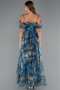 Oil Green Long Evening Dress ABU5133