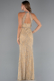 Long Gold Evening Dress ABU5213