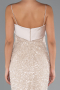Midi Beige Cocktail Dress ABK2429