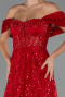 Red Long Evening Dress ABU5226