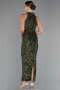 Long Olive Drab Evening Dress ABK2474