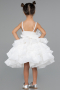 Short White Girl Dress ABK2433