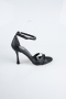 Black Leather Evening Shoe ABD1156