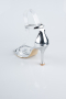 Silver Patent Leather Evening Shoe ABR1156
