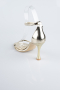 Gold Patent Leather Evening Shoe ABR1158