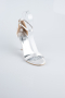 Silver Satin Evening Shoe ABS1157