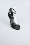 Black Satin Evening Shoe ABS1157
