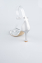 Silver Satin Evening Shoe ABS1158