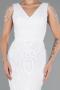 White Long Scaly Mermaid Evening Dress ABU3842