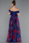 Long Navy Blue Evening Dress ABU5262