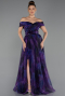 Long Purple Evening Dress ABU5262