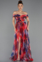 Long Orange Evening Dress ABU5262