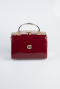 Burgundy Patent Leather Evening Bag KC170