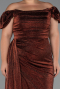 Long Copper Plus Size Evening Dress ABU2658