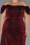 Long Burgundy Plus Size Evening Dress ABU2658