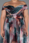 Long Onion Skin Plus Size Evening Gown ABU5263